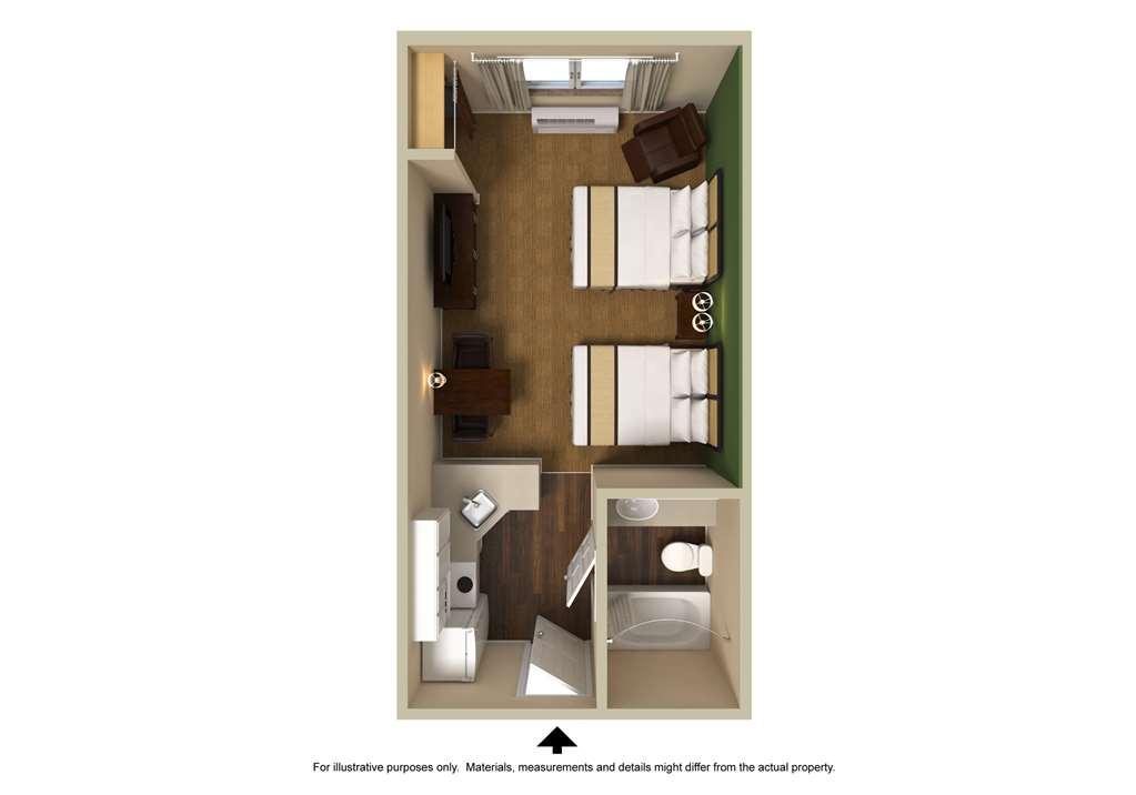 Extended Stay America Suites - Indianapolis - Castelton Habitación foto